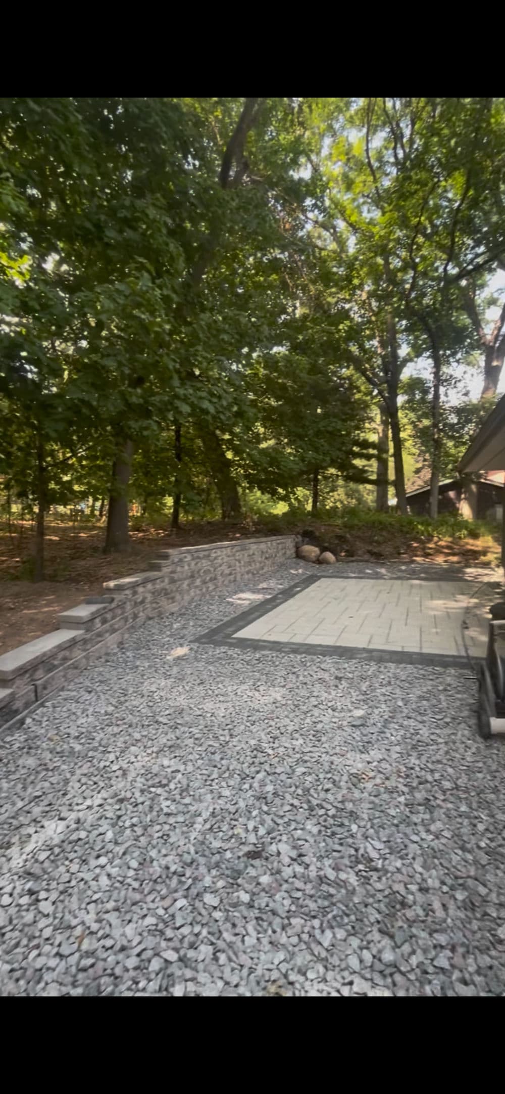 Gallery photos for Deck Removal, 300 Sq. Ft. Patio and Retaining Wall Build in Saint Paul: Image #1