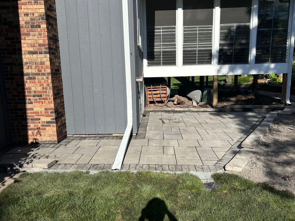 Two Paver Patios Installed at One Shoreview Home image