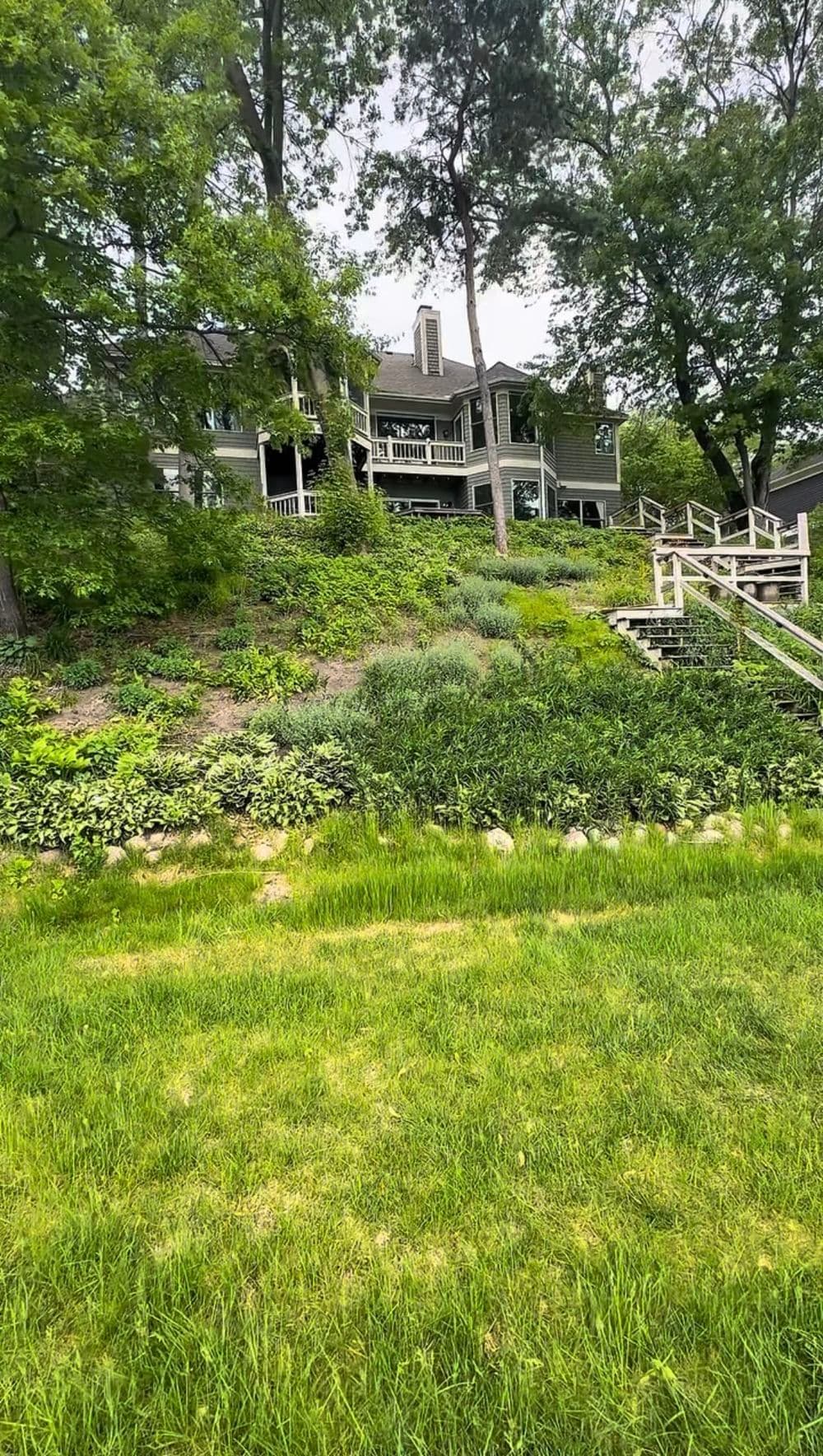 Gallery photos for Lakeshore Hillside Rescue and Full Landscape Renovation in Shoreview: Image #1